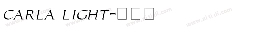 carla light字体转换